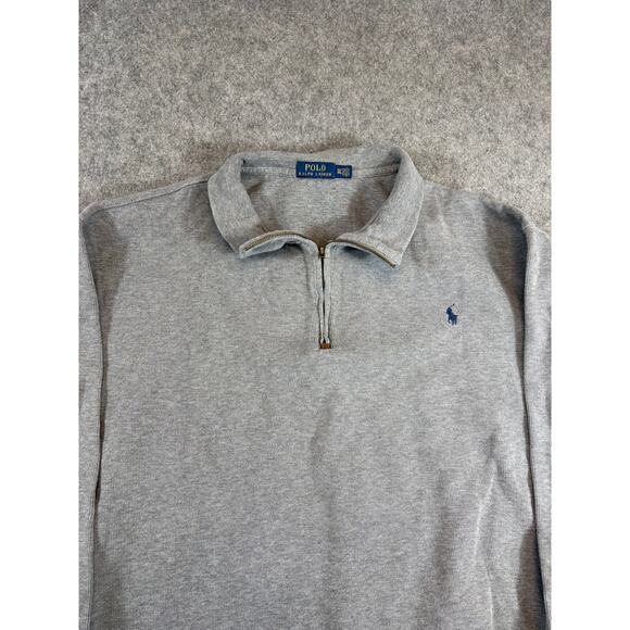 Polo Ralph Lauren Other - Polo Ralph Lauren Sweatshirt Men Gray Quarter Zip Pullover Pony Golf Performance
